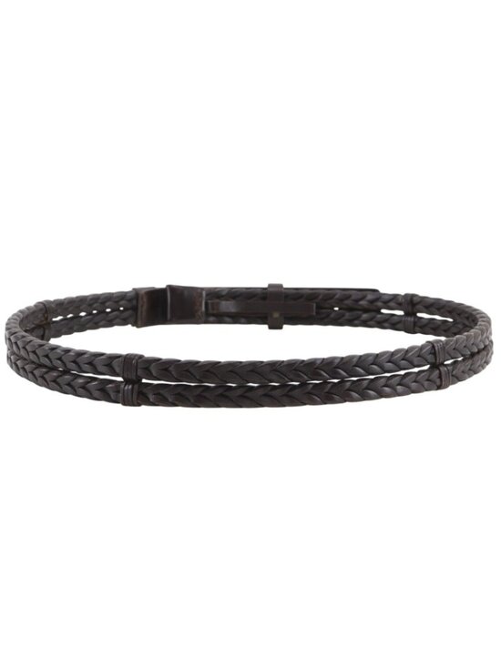 Gucci Mesh Leather Brown Belt main image 6